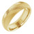 18K Yellow Gold 6 mm Half Round Knurl Design Band