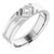 14K White Gold 6 mm New Aged Deco Band