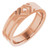 18K Rose Gold 6 mm New Aged Deco Band