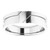 14K White Gold 6 mm New Aged Offset-Deco Band