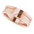 14K Rose Gold 6 mm New Aged Offset-Deco Band