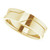 14K Yellow Gold 6 mm New Aged Offset-Deco Band