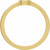 14K Yellow Gold Engravable Simple Oval Signet Ring