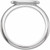 14K White Gold 13x5.5mm Oval Signet Ring