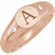 14K Rose Gold .06 CTW Natural Diamond 8.6 mm Round Signet Ring