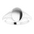 14K White Gold 10.4x7.1mm Oval Fluted Signet Ring