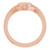 14K Rose Gold 10.4x7.1mm Oval Fluted Signet Ring