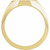 14K Yellow Gold 12.4x12.1mm Octagon Signet Ring