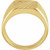 14K Yellow Gold .015 CT Natural Diamond Celestial Signet Ring