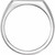 14K White Gold 1/10 CTW Natural Diamond Signet Ring