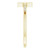 14K Yellow Gold .025 CTW Diamond Stackable Sideways Cross Ring