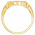 14K Yellow Gold Star of David Negative-Space Ring