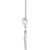 14K White Gold Cabochon Natural Turquoise & .02 CTW Natural Diamond Family is Forever  Necklace