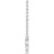 14K White Gold .015 CT Natural Diamond Mama  Necklace