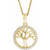 14K Yellow Gold 1/5 CTW Natural Diamond Tree of Life Necklace