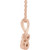 14K Rose Gold .07 CTW Natural Diamond Hold You Forever® Necklace