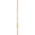14K Yellow Gold  Engravable Family Heart Necklace