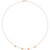 14K Rose Gold 4-Heart Engravable Family Necklace