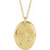 14K Yellow Gold Engravable Tiny Footprint Necklace