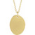 14K Yellow Gold Engravable Tiny Footprint Necklace