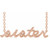 14K Rose Gold Sister Necklace