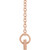 14K Rose Gold Family is Forever Bar  Necklace