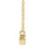 14K Yellow Gold Petite Mom Script Necklace