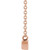 14K Rose Gold Petite Mama Script Necklace