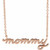 14K Rose Gold Petite Mommy Script Necklace