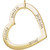 14K Yellow Gold Posh Mommy® Engravable Heart Loop Pendant