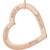14K Rose Gold Posh Mommy® Engravable Heart Loop Pendant