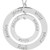 14K White Gold Posh Mommy® Engravable Forever Loop Pendant