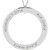 14K White Gold Posh Mommy® Engravable Forever Loop Pendant