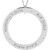 14K White Gold Posh Mommy® Engravable Forever Loop Pendant