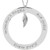 14K White Gold Posh Mommy® Engravable Forever Loop Pendant