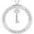 14K White Gold Posh Mommy® Engravable Forever Loop Pendant