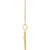 14K Yellow Gold .06 CT Natural Diamond Cross Necklace