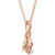 14K Rose Gold Cultured White Seed Pearl Buddha Hand Necklace