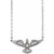 14K White Gold .05 CTW Natural Diamond Petite Holy Spirit Necklace