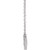 14K White Gold .03 CT Natural Diamond Star of David  Necklace
