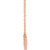 14K Rose Gold .03 CT Natural Diamond Star of David  Necklace