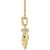 14K Yellow Gold .05 CTW Natural Diamond Hand of Buddha Necklace