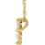 14K Yellow Gold 1/6 CTW Natural Diamond Cross Necklace