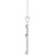 14K White Gold Natural Onyx Cross Necklace
