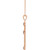 14K Rose Gold Natural Onyx Cross Necklace