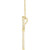 14K Yellow Gold 1/2 CTW Natural Diamond French-Set Cross Necklace