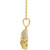 14K Yellow Gold 1/8 CTW Natural Diamond Buddha Necklace