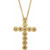 14K Yellow Gold 1/4 CTW Natural Diamond Cross Necklace