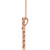14K Rose Gold 1/4 CTW Natural Diamond Cross Necklace