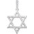 14K White Gold .025 CTW Natural Diamond Star of David Pendant